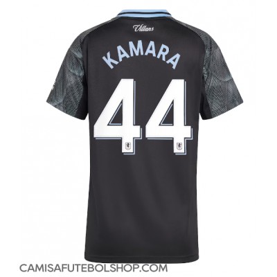 Camisa de time de futebol Aston Villa Boubacar Kamara #44 Replicas 2º Equipamento Feminina 2025-26 Manga Curta Camisa de time de futebol Aston Villa Boubacar Kamara #44 Replicas 2º Equipamento Feminina 2025-26 Manga Curta